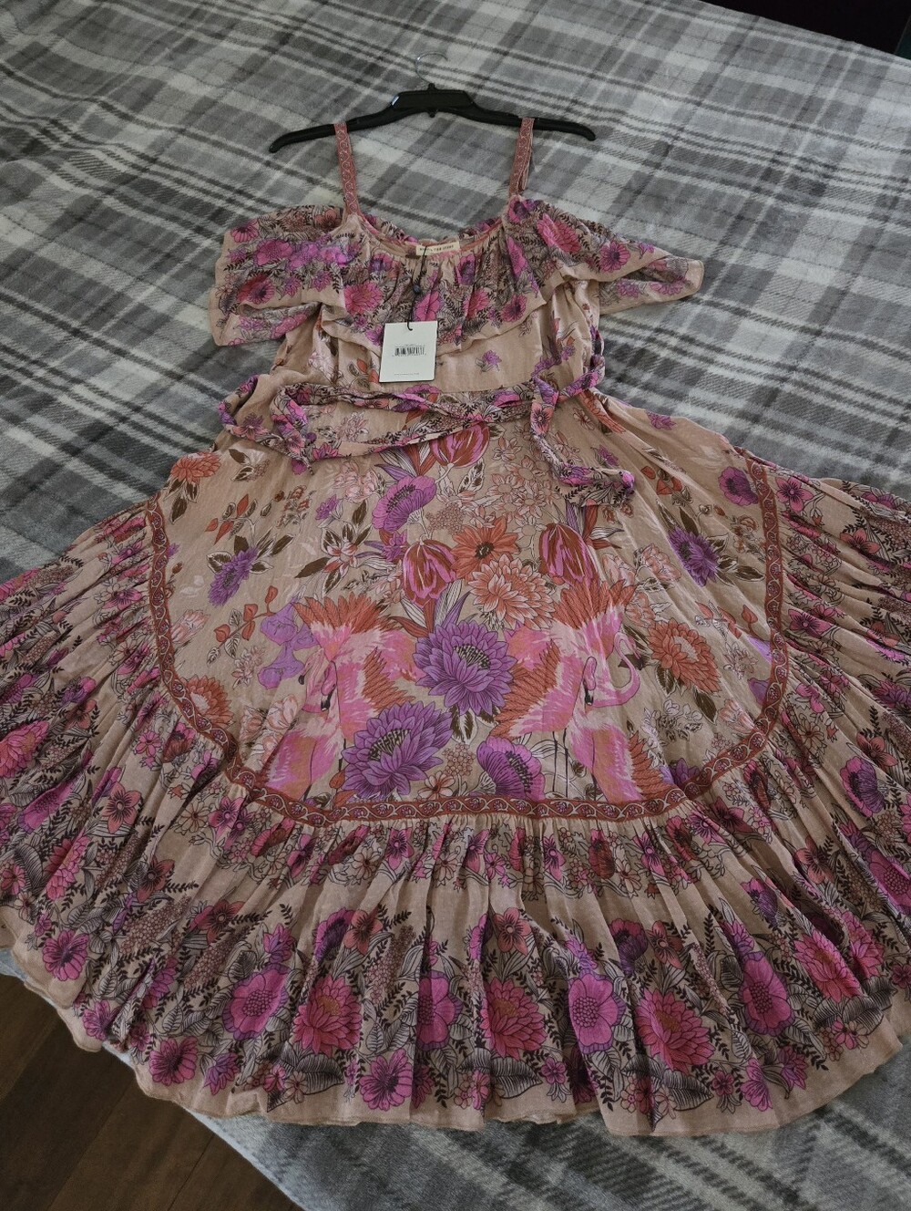 Spell Siren Song Strappy🩷🧡 Flamingo SZ XL NWT - Picture 6 of 15